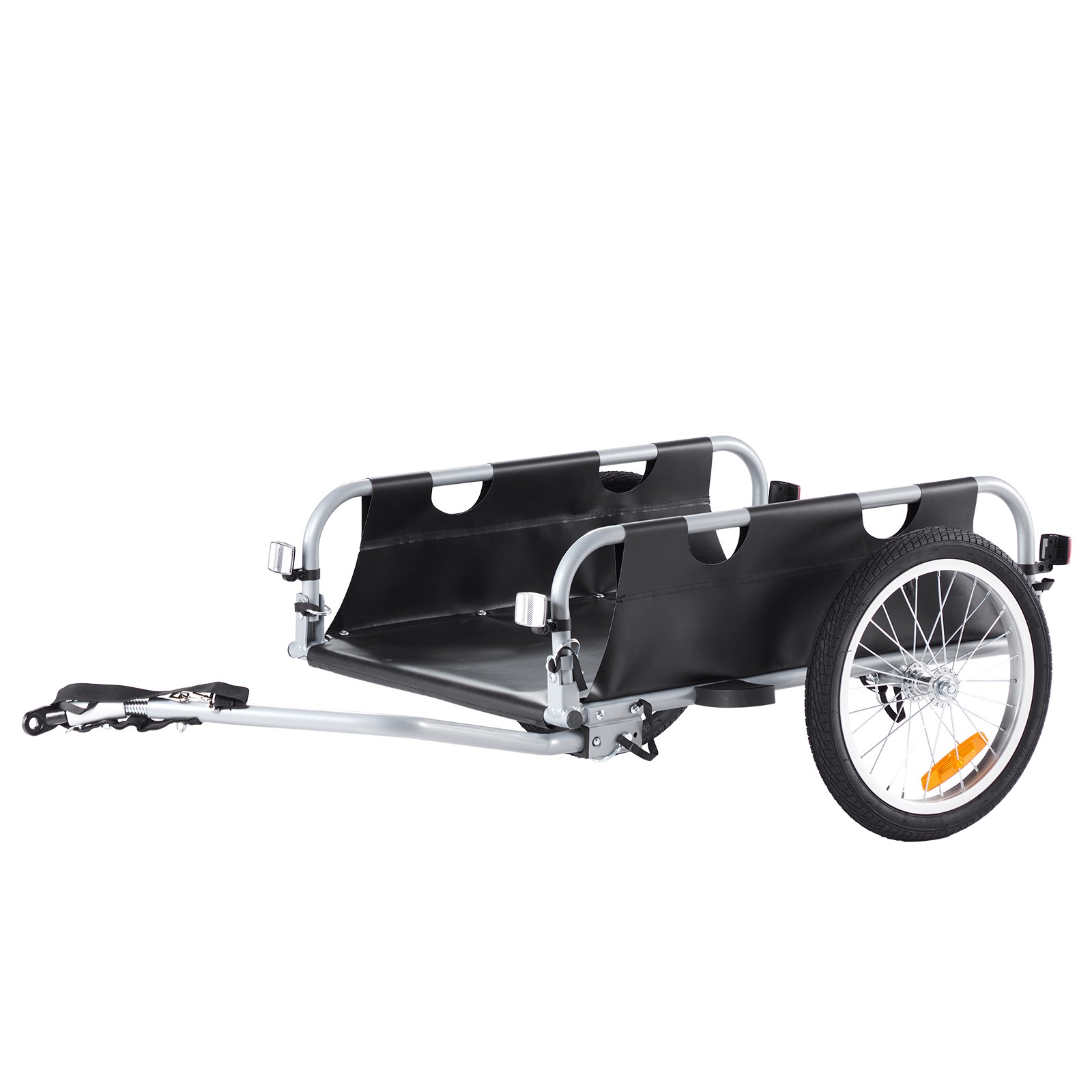 Bike Cargo Trailer Bicycle Carrier Storage Cart 100lbs Load Aluminum Alloy