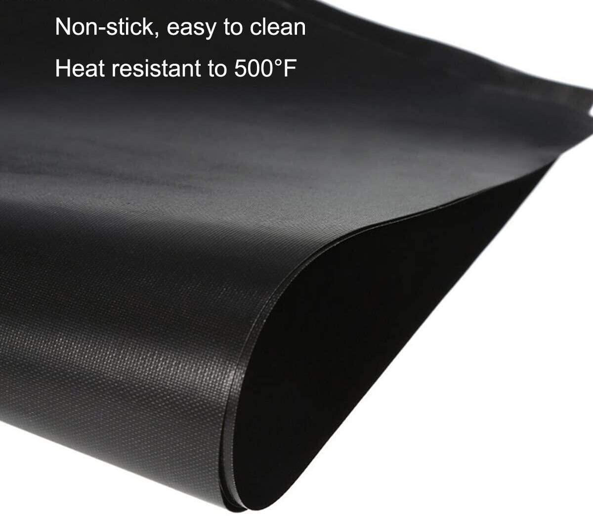 12x Reusable Non-Stick Black Gas Range Stove Top Burner Covers Protector Liner