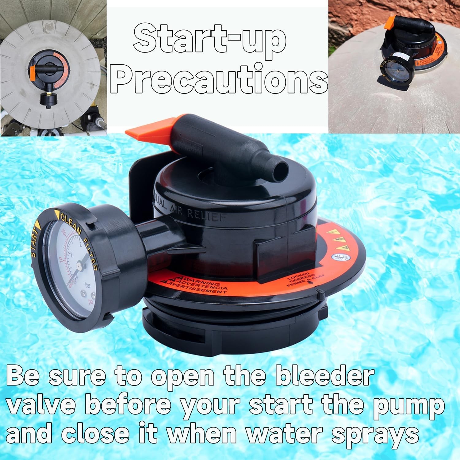 Pressure Relief Valve Replacement for Hayward Pro-Grid DE, Swimclear, Swim...