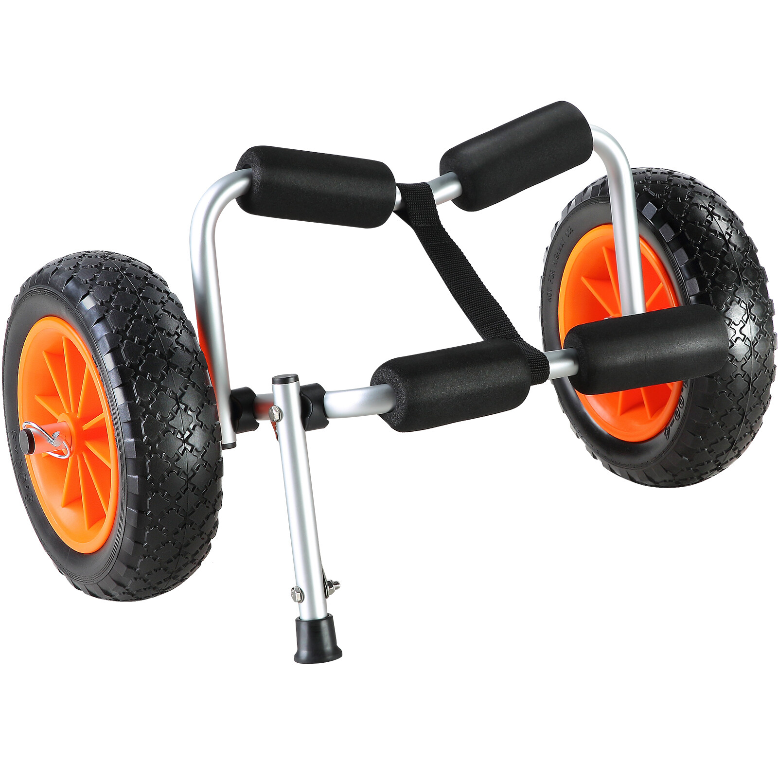 VEVOR 250lbs Foldable Kayak Canoe Boat Carrier Dolly Cart with 10'' Solid Tires