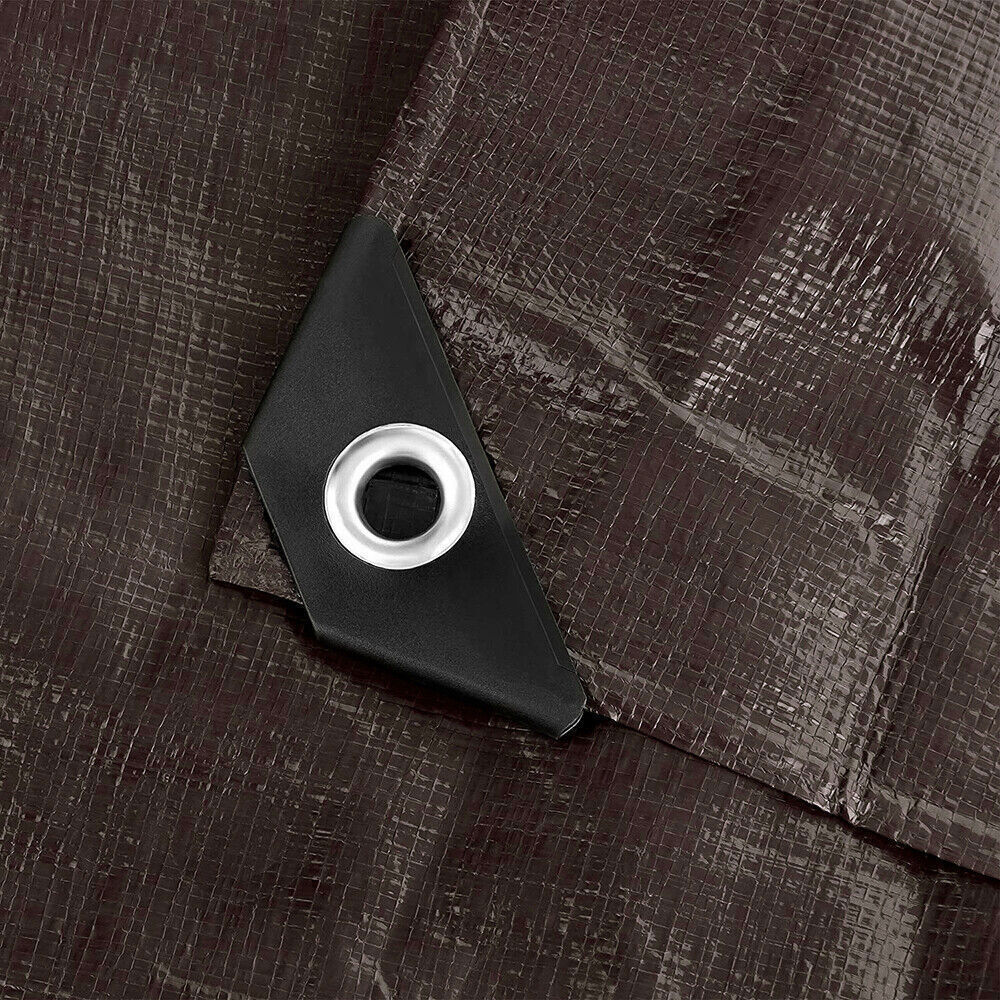 Heavy Duty Poly Tarp 5/10/12/16/20 Mil Waterproof Tarpaulin Cover w/ Grommets