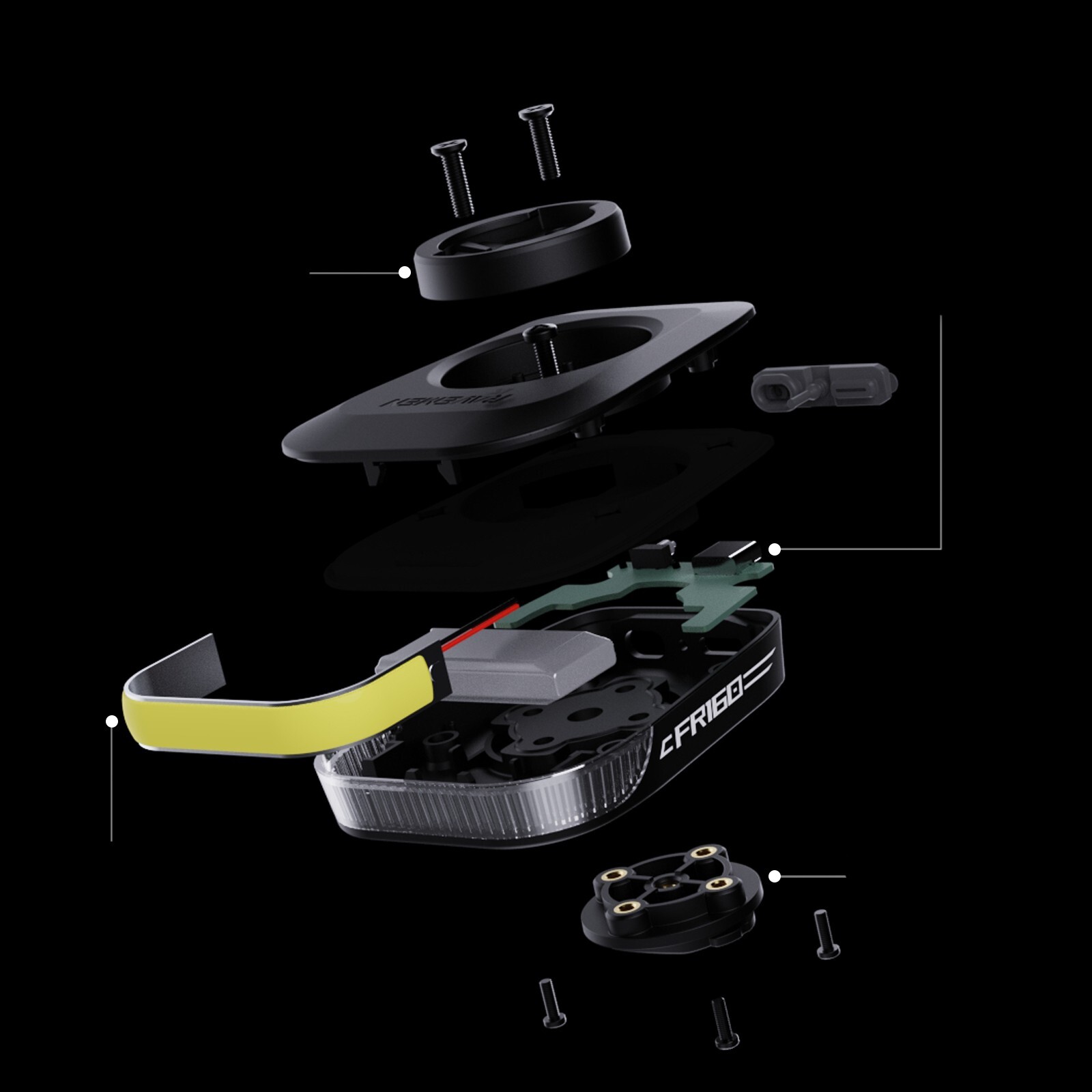 RAVEMEN FR160 For Garmin Bike Head Light PRO Out-Front Bicycle Flashing Safety