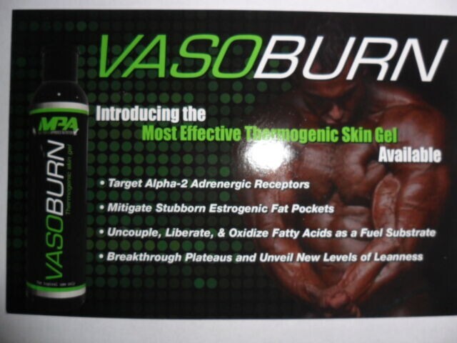 MPA VasoBurn Fat Burner Gel - 7oz Topical Fat Burner **NEW** **FREE SHIPPING!**