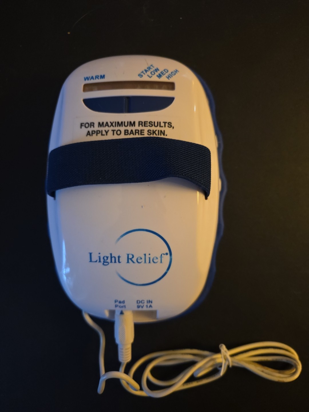 Light Relief Infrared Red Light Pain Reliever Therapy Device LR150 w/Pad - Works