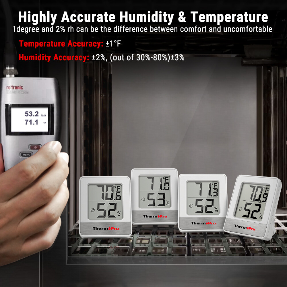 2*TP49ThermoPro Digital IndoorThermometer Hygrometer Temperature Humidity Meter