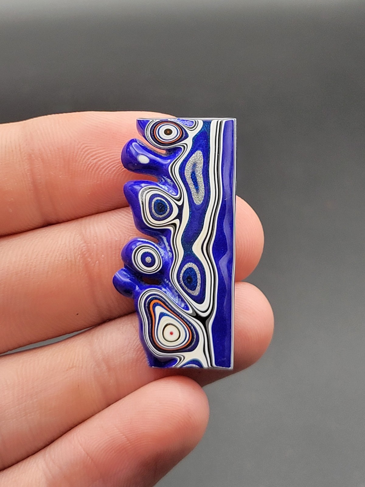 KENWORTH TRUCKING FORDITE DETROIT AGATE CABOCHON