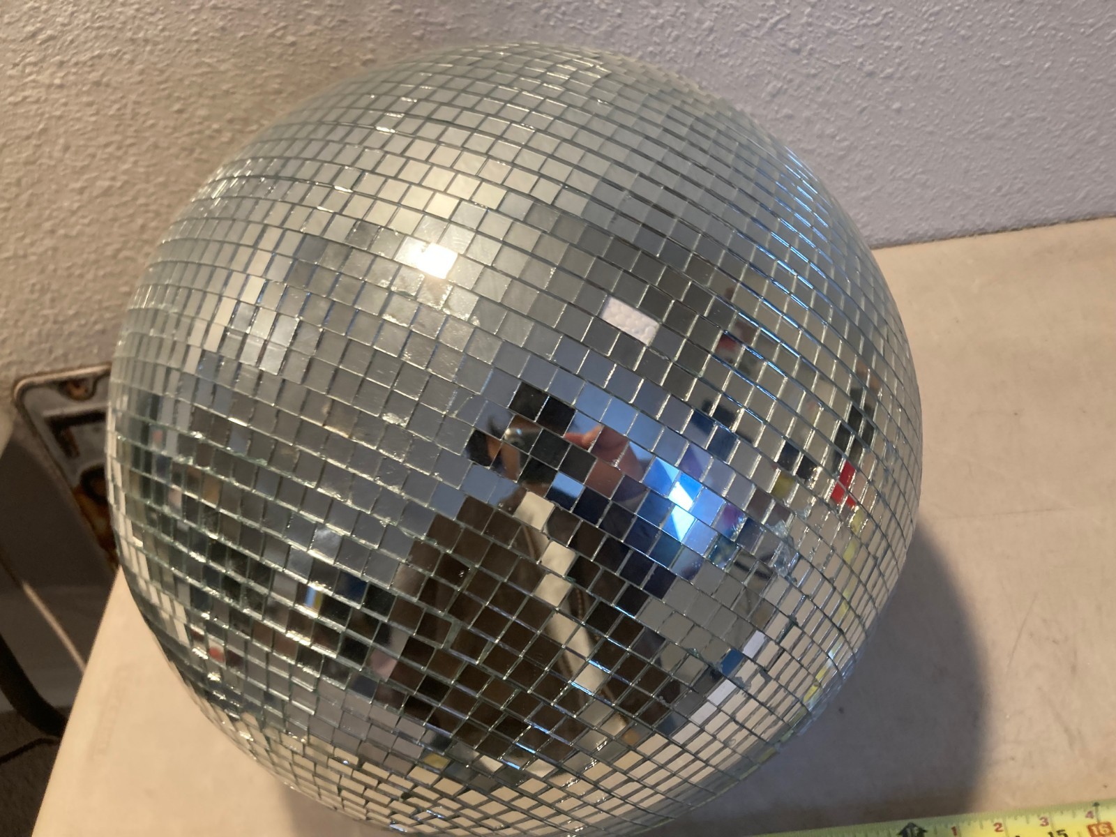 16” Disco Light Mirror Ball with Hanging Ring