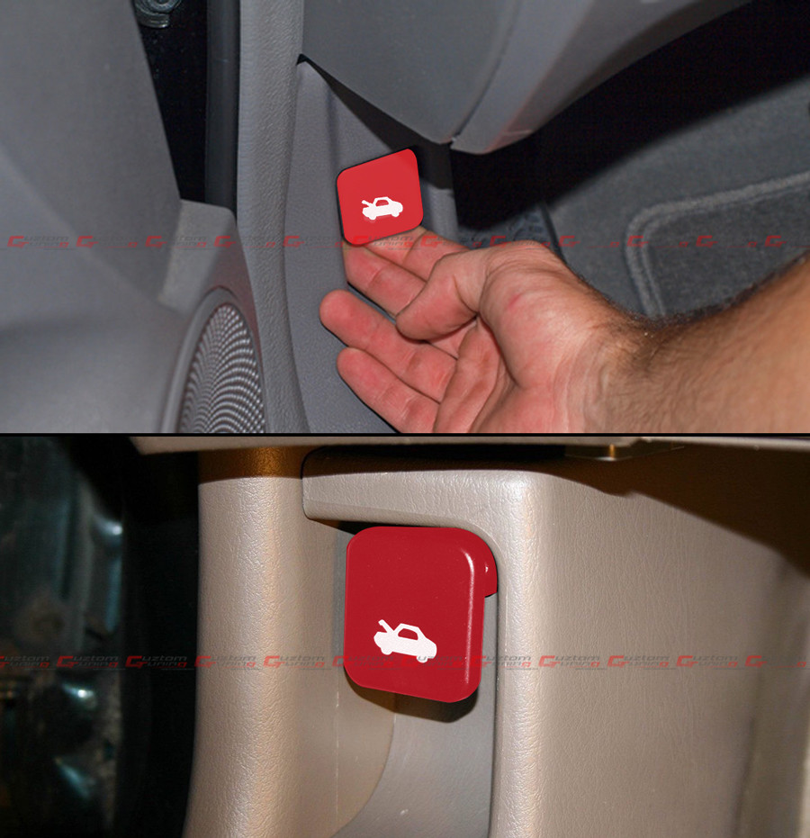 FOR HONDA CIVIC CR-V ELEMENT RIDGELINE HOOD RELEASE PULL LATCH HANDLE OPENER RED