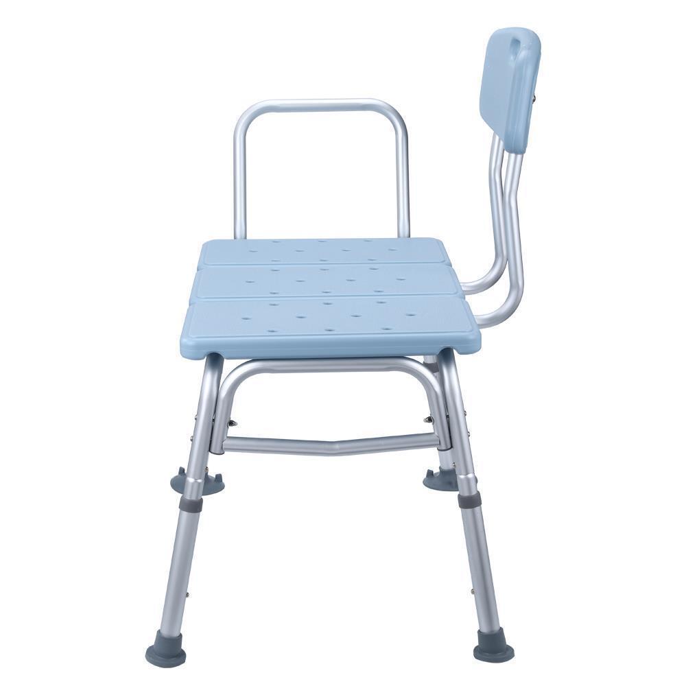 Height Adjustable Bench Bath Tub Shower Chair with Arm Back