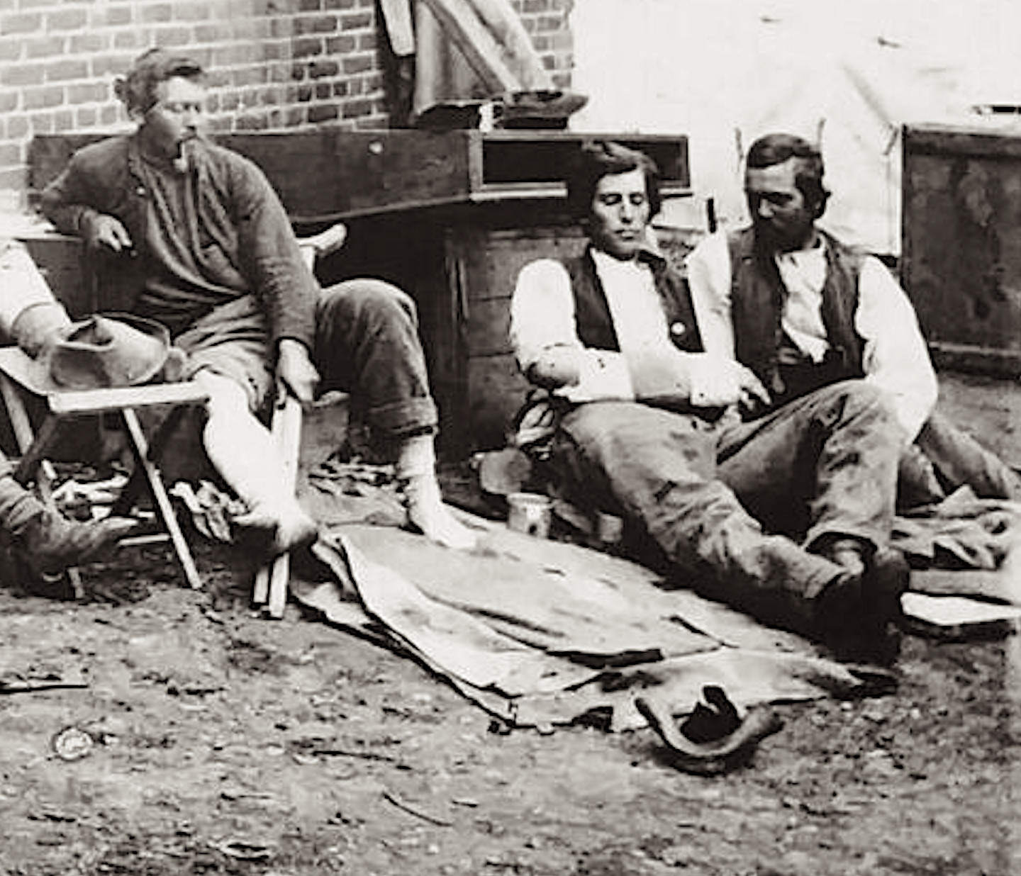 Painted Canvas Ground Cloth - Reenactment Camping