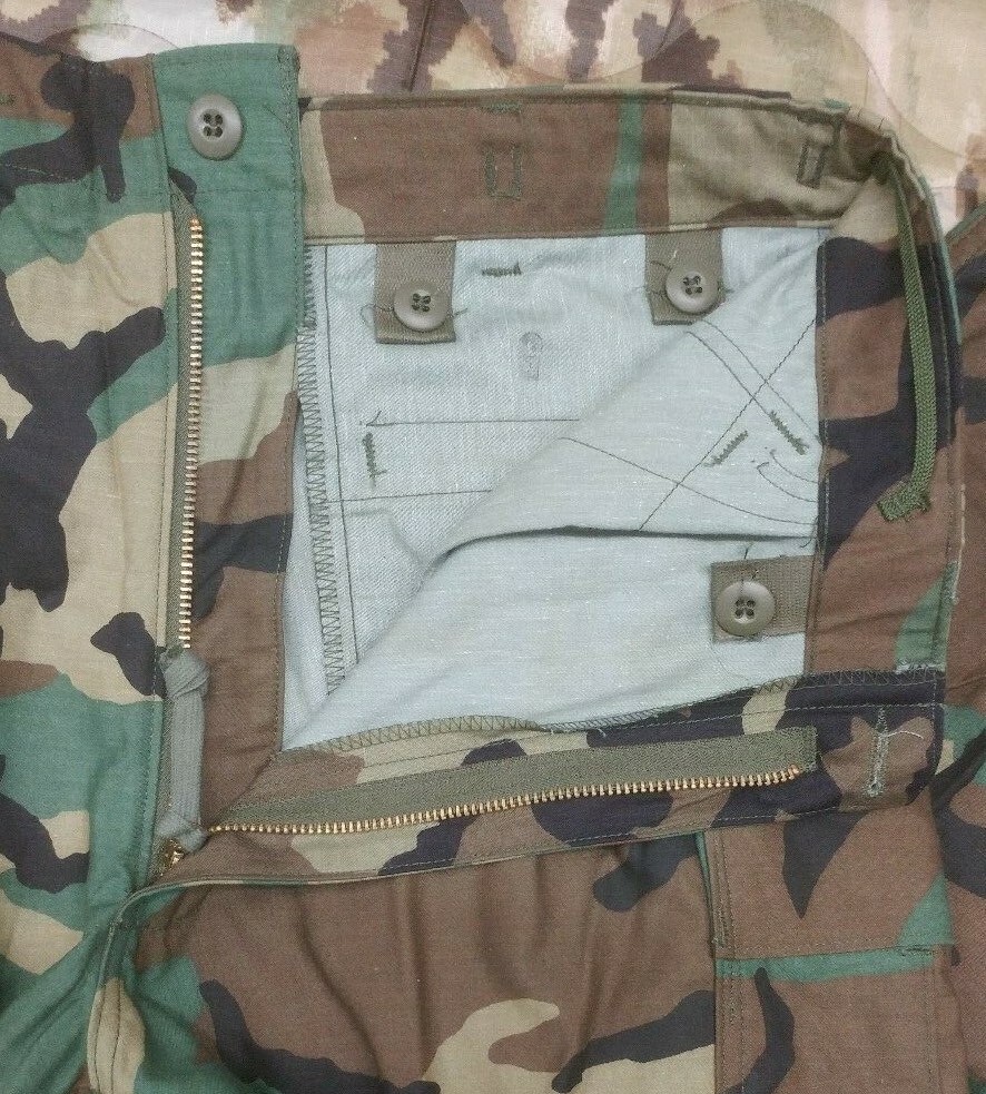M65 Woodland Cold Weather Field Pants w Liner and Suspenders NOS USGI Med Reg