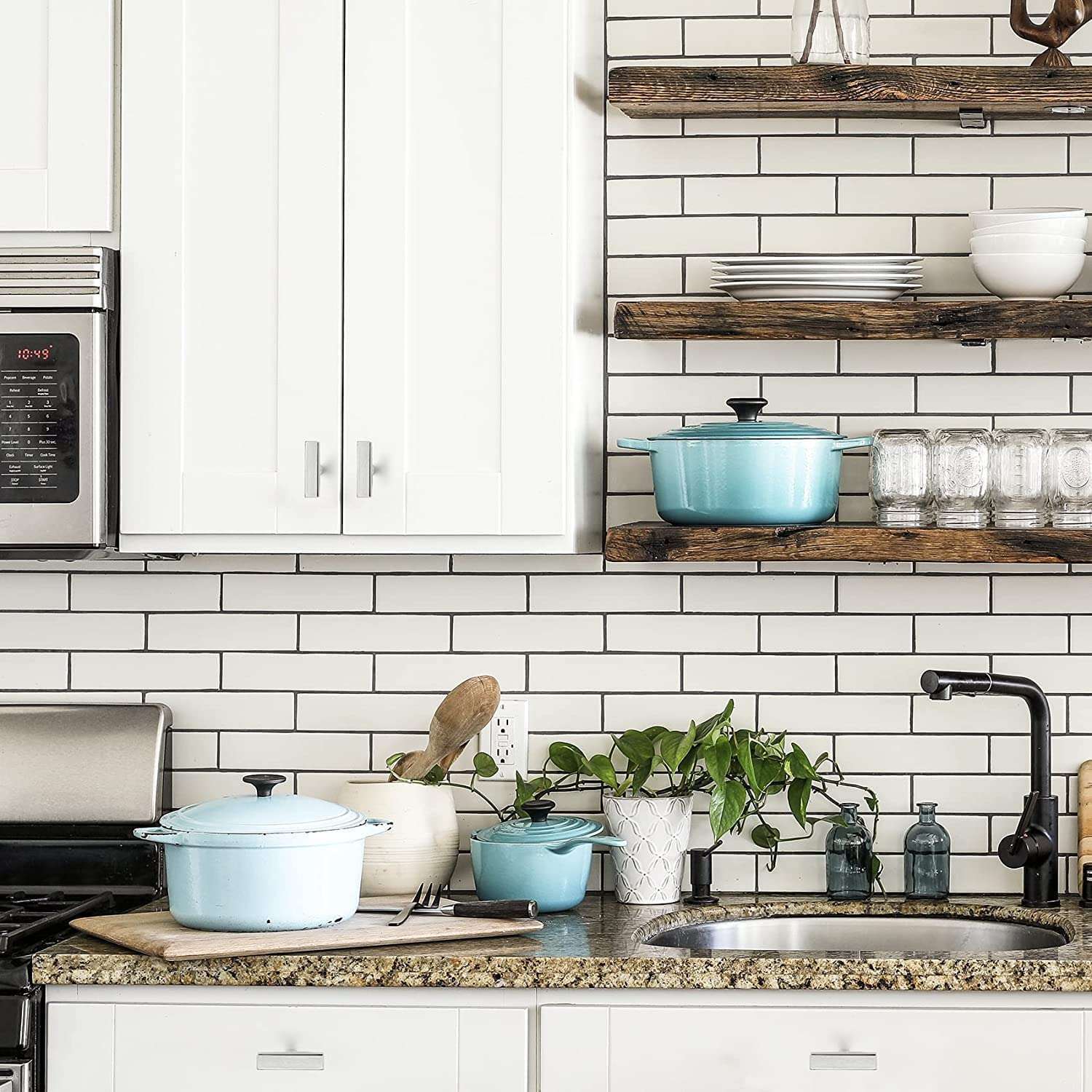 Brushed Nickel Square Modern Cabinet Handles Pulls Knobs Kitchen Stainless Steel