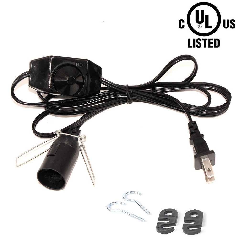 6FT Himalayan Salt Lamps Replacement Cord with Dimmer Switch E12 C7 Socket
