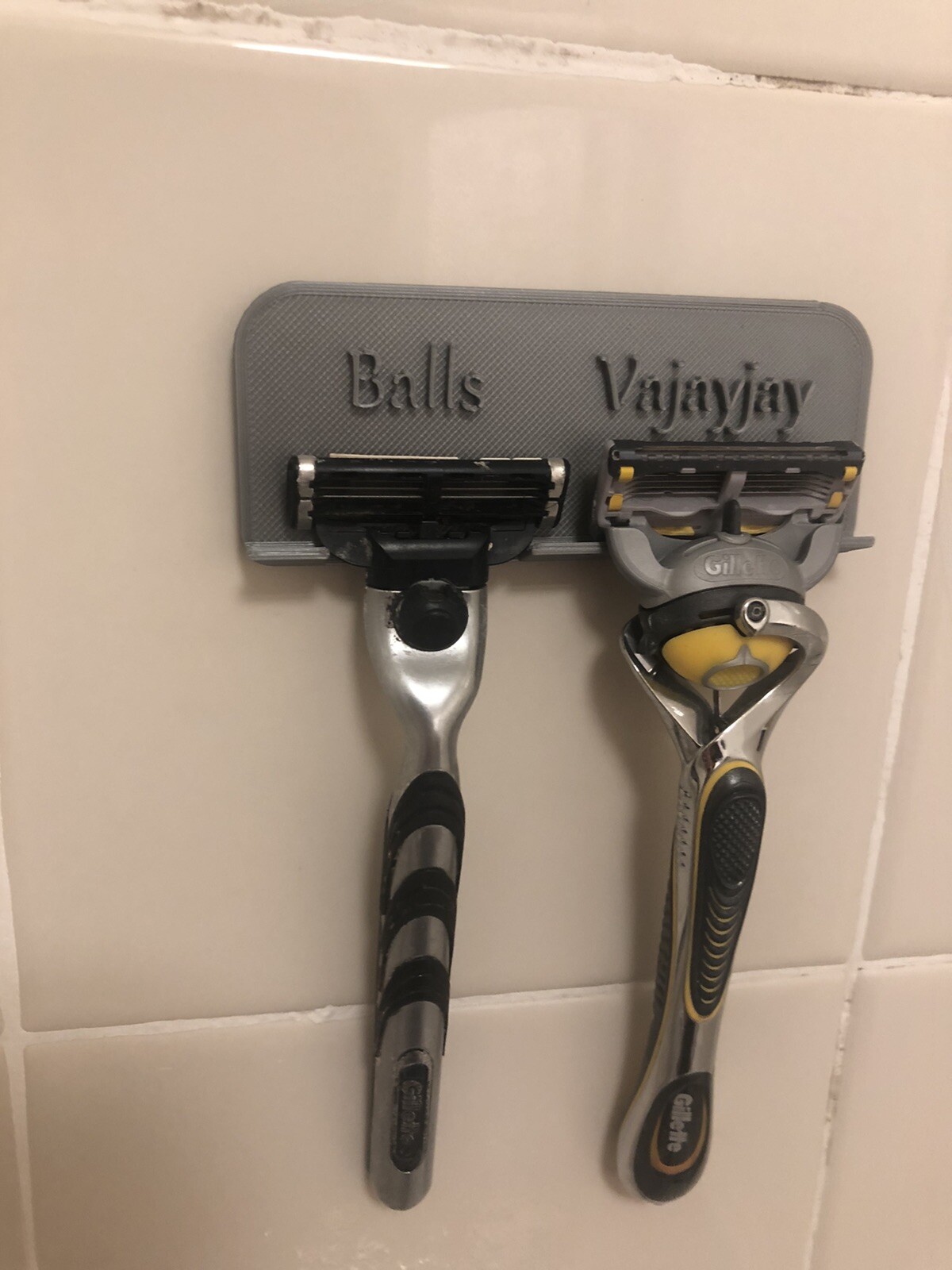 shower razor holder “Balls Vajayjay” Organizer