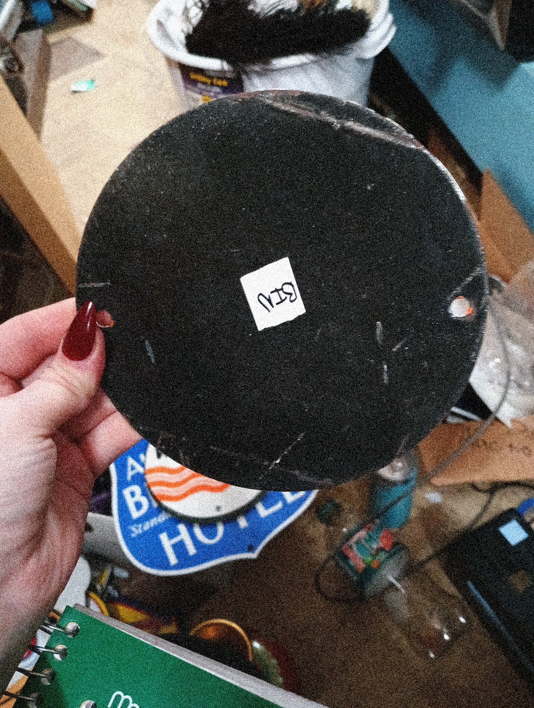 Round Porcelain Feel Fresh! Orange Crush Sign