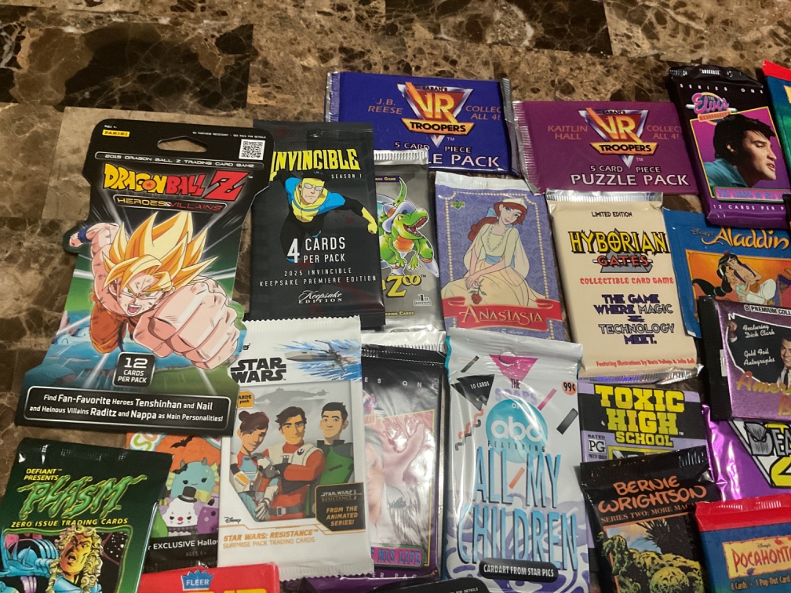 50 New Sealed Vintage 90’s 00’s Non Sports Trading Card Packs + Free Extras