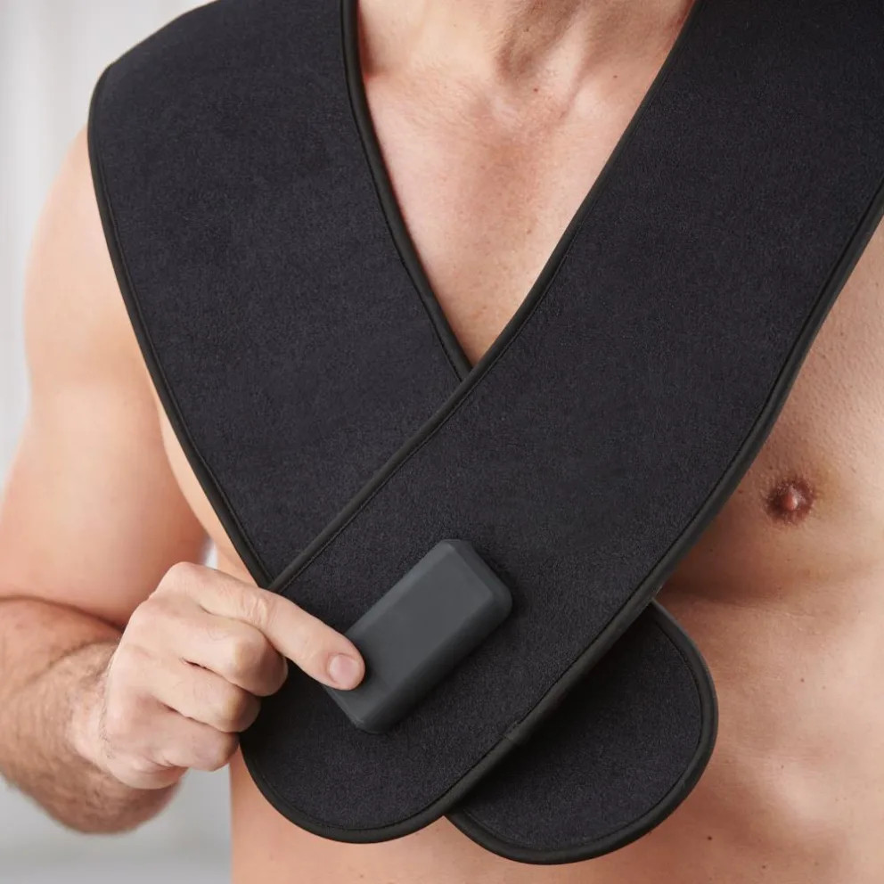 New Hammacher Schlemmer Neck and Shoulder Vibration and LED Therapy Wrap