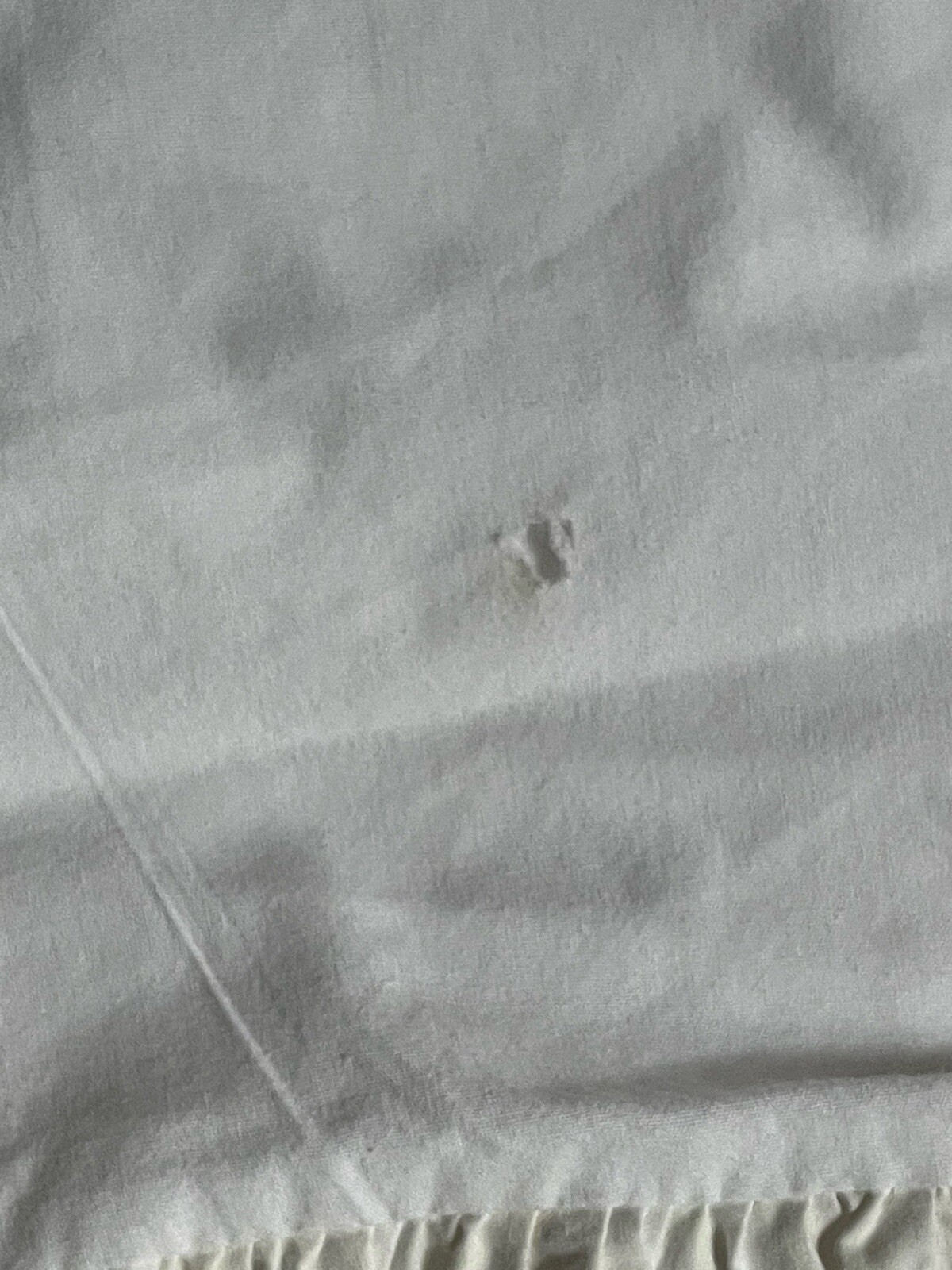 Rare! RALPH Lauren AVERY *KING Retired WHITE BED SKIRT Damask READ*