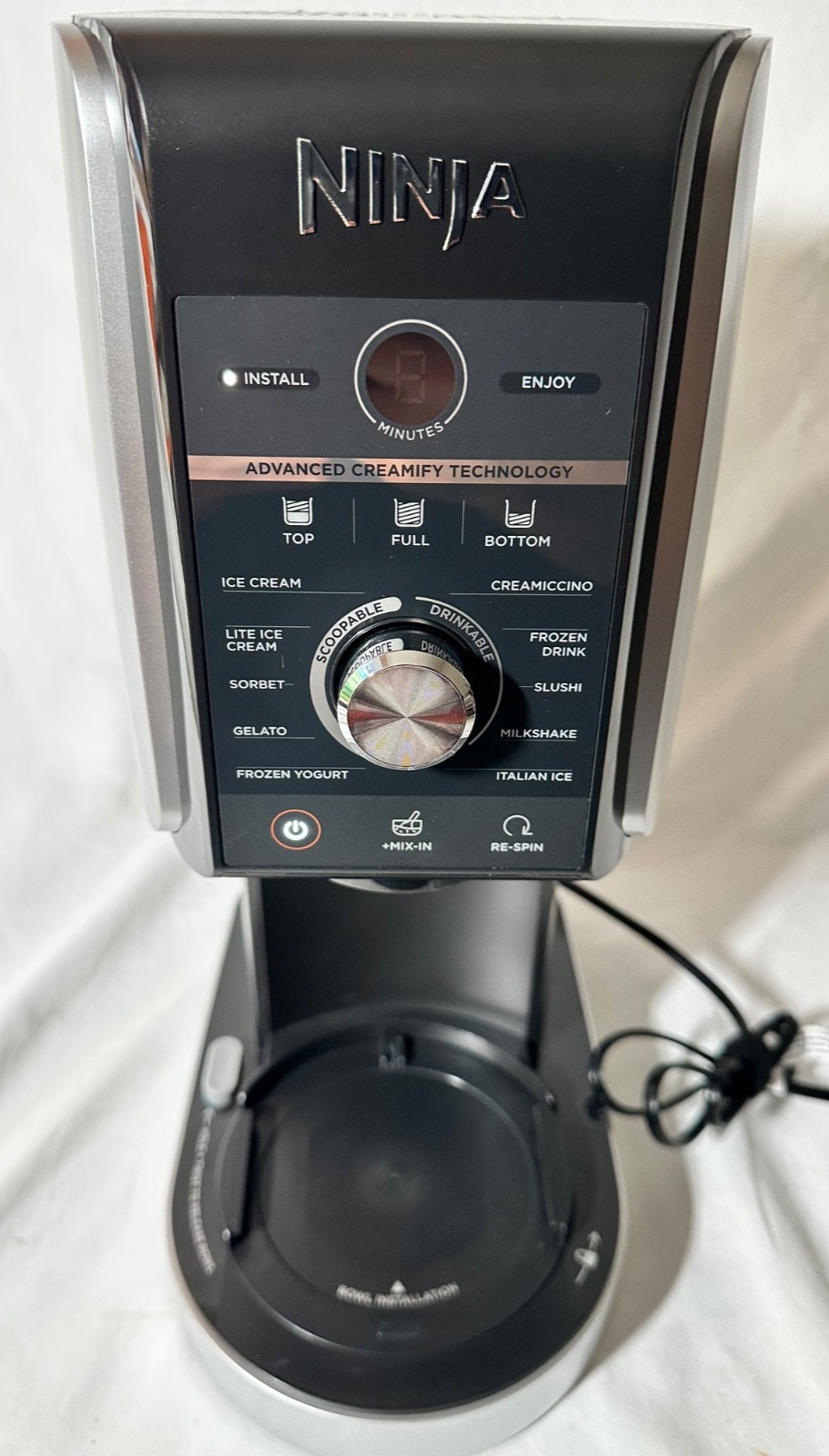 Ninja CREAMi Deluxe 11-in-1 NC501 Ice Cream Maker - BODY ONLY - Works USED ONCE!