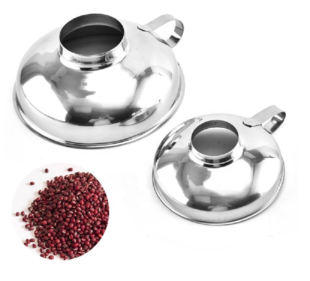 2-Piece Stainless Steel Canning Funnel Set for Mason Jars - Wide Mouth Funnel