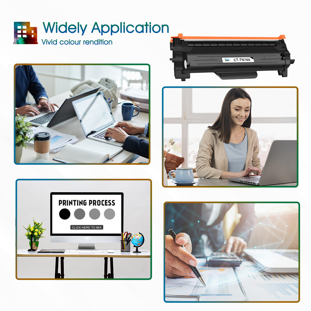 1PK TN760 TN730 Toner Compatible With Brother HL-L2390DW MFC-L2710DW DCP-L2550DW