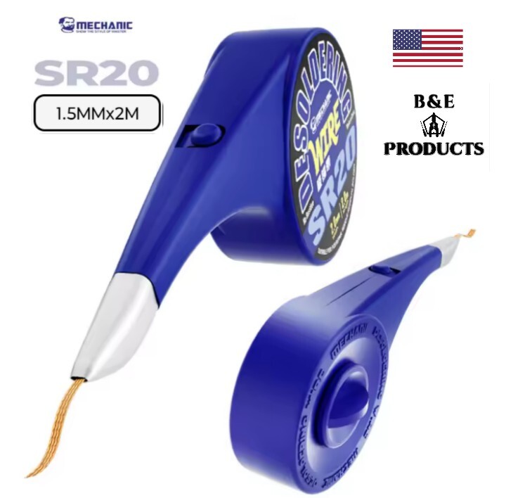 Mechanic SR20 2M  Desoldering Braid, Copper Desoldering Strong Wick 1.5mm Width