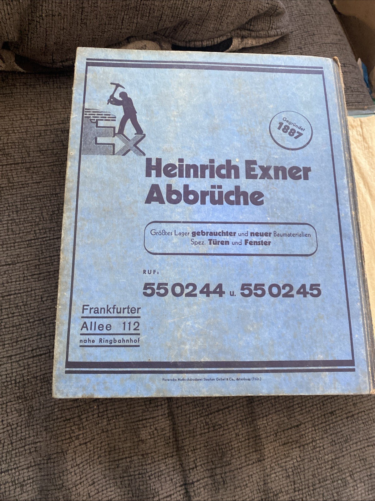 German BERLIN Phone Book 1940-41 WW2 Address Telephone Vintage Directory Germany