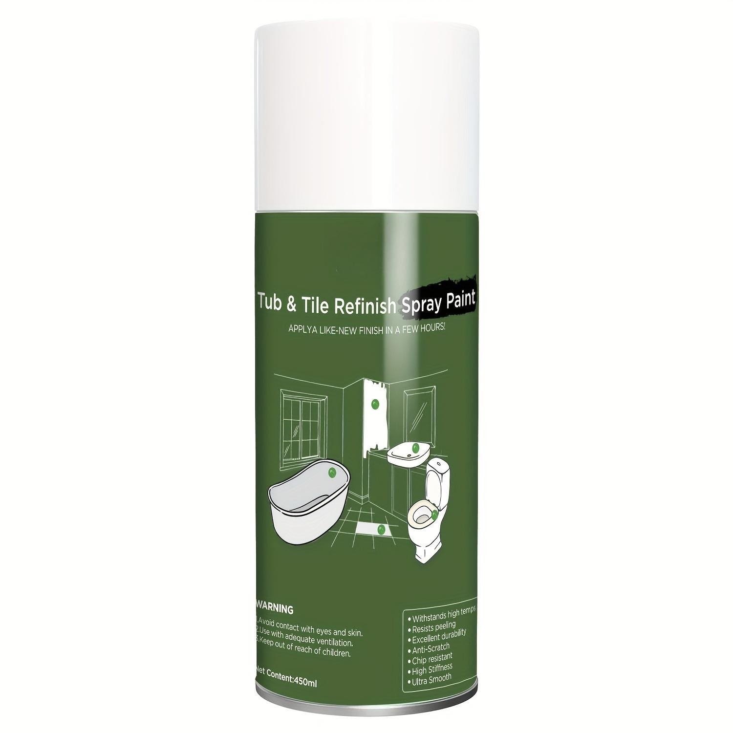 Tub & Tile Spray Paint,450ml,White,Suitable For DIY Coatings Such as Countertops