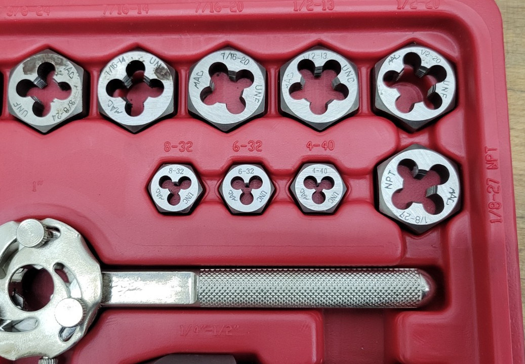 MAC Tools Tap and Hex Die Set 41 PC SAE TD41SAES - Pre-owned