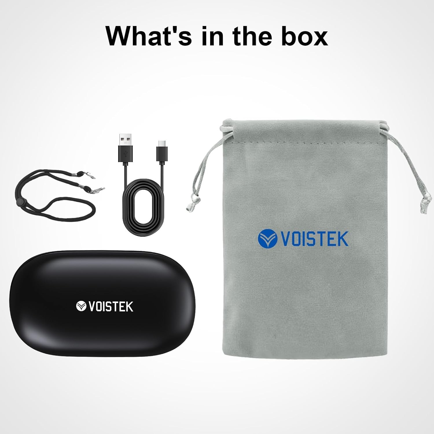 Voistek Wireless Open Ear Headphone Bluetooth 3D Sound Ear Hook TWS Earbuds
