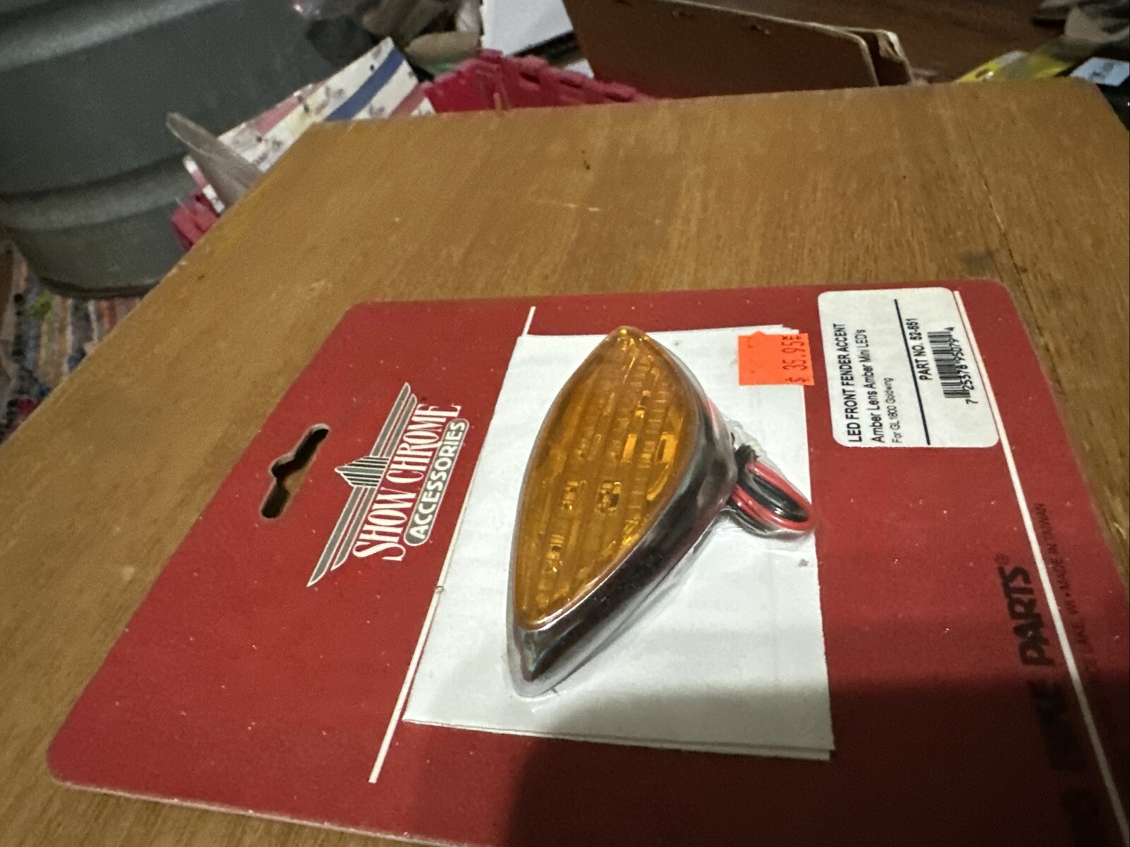 Honda GL1800 LED Amber Front Fender Accent light Show Chrome Goldwing 52-651