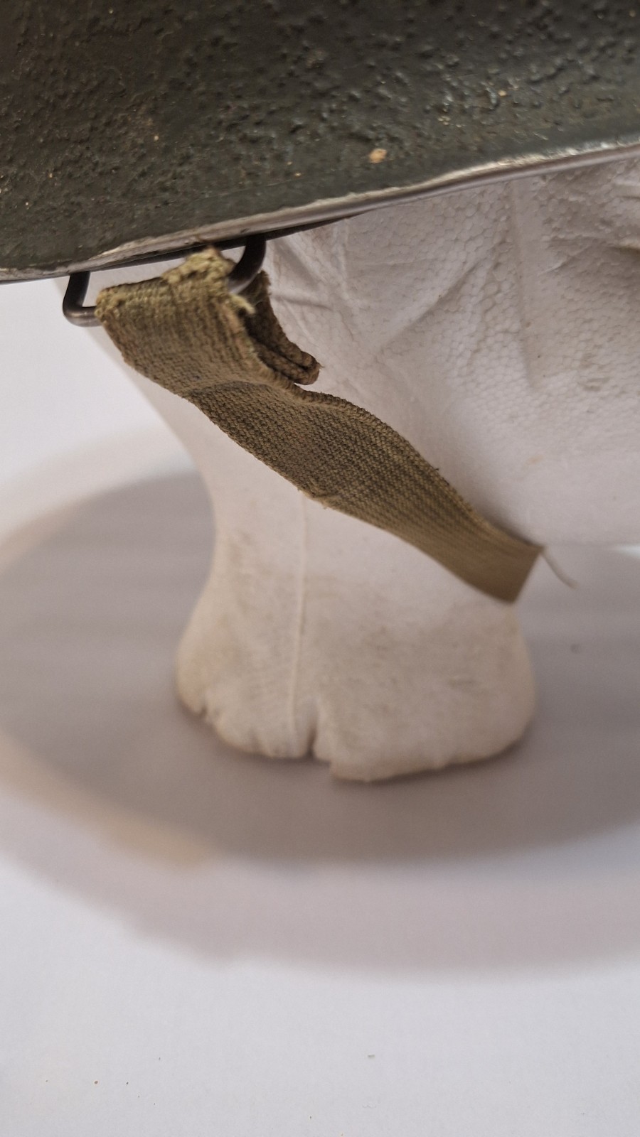 WW II US Military M1 Front Seam Swival Bale Helmet With Liner