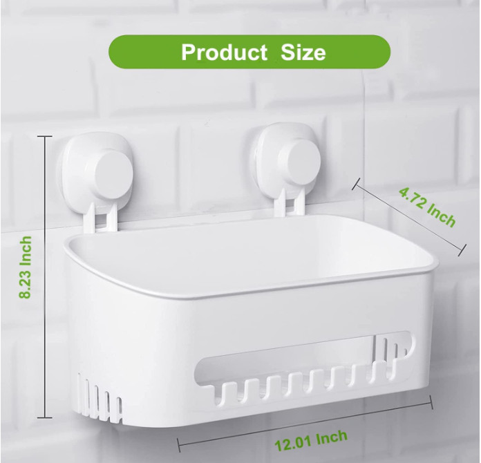 Suction Cup Shower Caddy ,Powerful Organizer Max Hold 22lbs