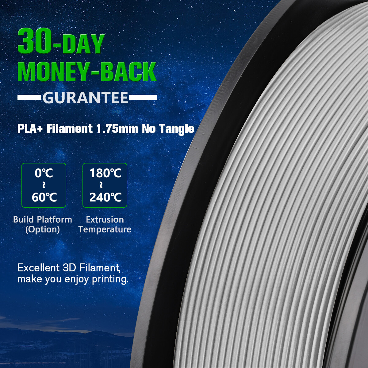 [BUY 4 GET 2 FREE,ADD 6 TO CART] SUNLU PLA META PLA+ PETG SILK ABS Filament 1KG