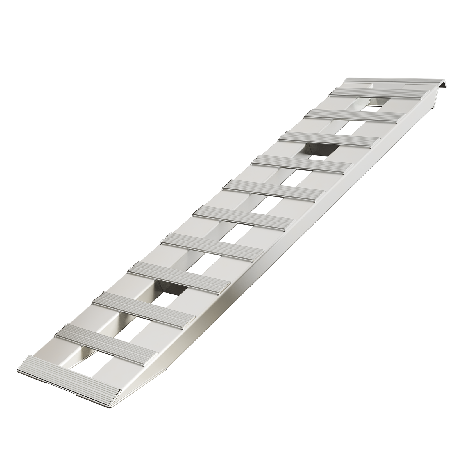 Pair For 60''X15" Aluminum Ramps 6800 LBS Truck Car Auto Trailer Ramps Hook End