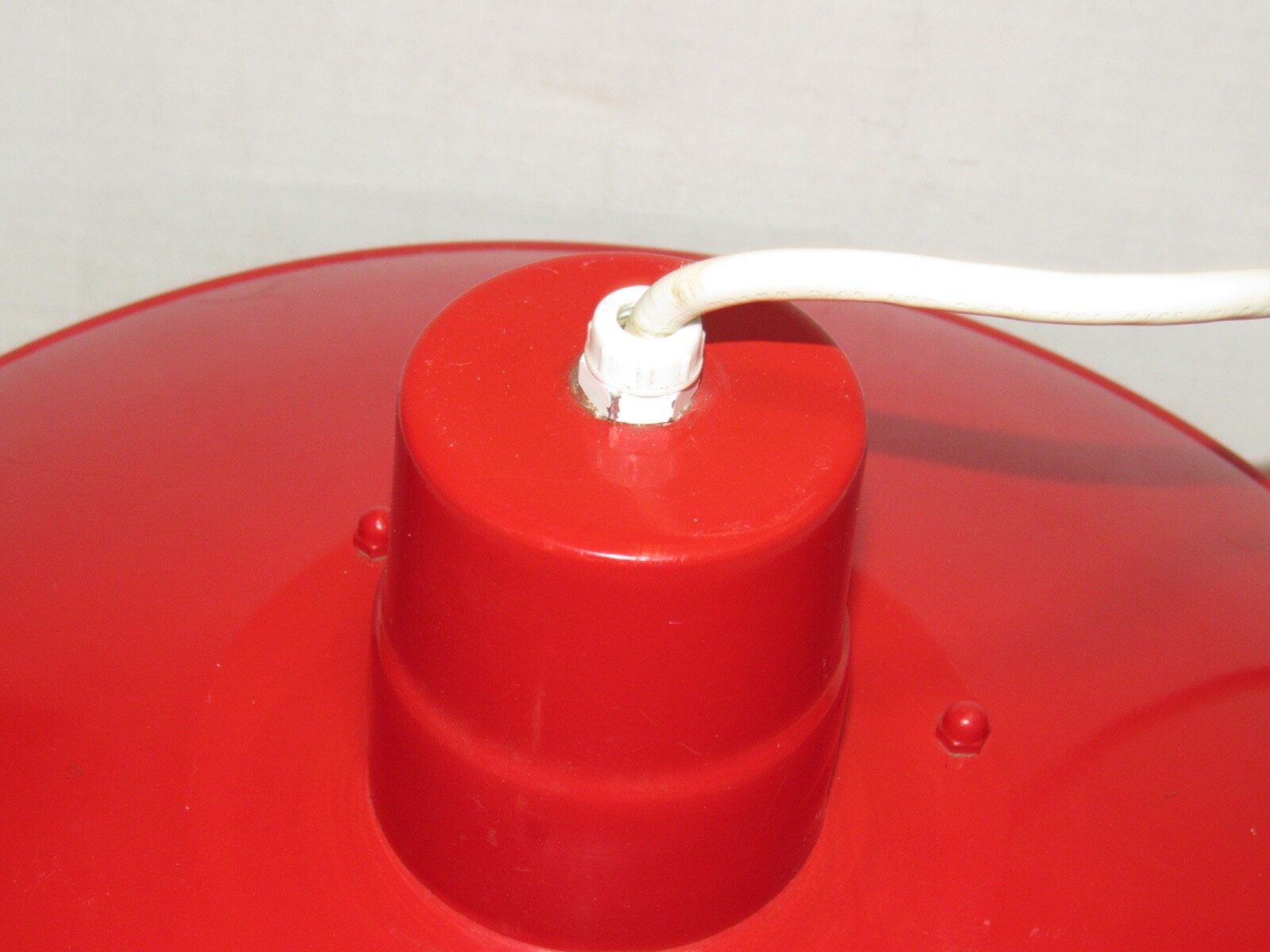 19" Industrial Metal Light Ceiling Lamp Shade Mid Century Barn Fixture RARE USA