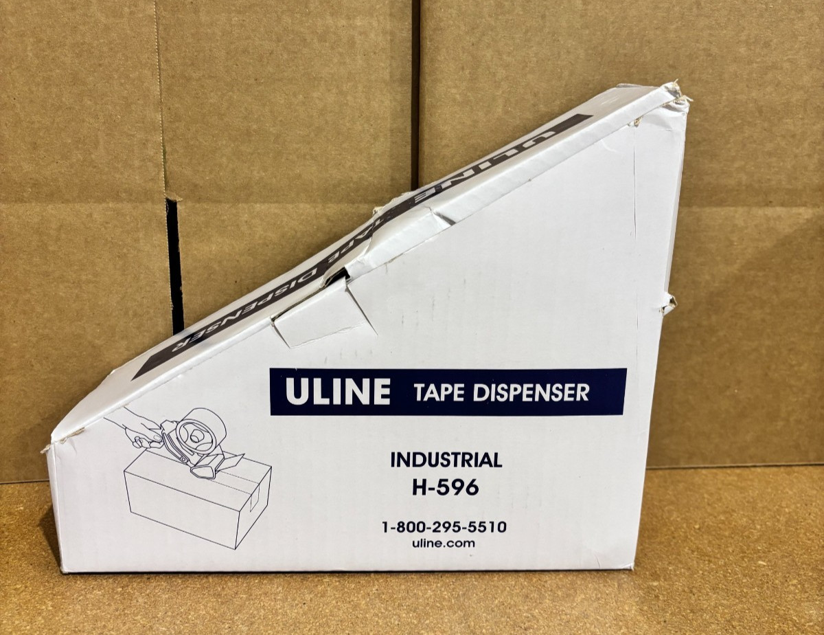 Uline H-596 - Tape Gun Dispenser 3" Industrial Side Loader- *Damaged Box*