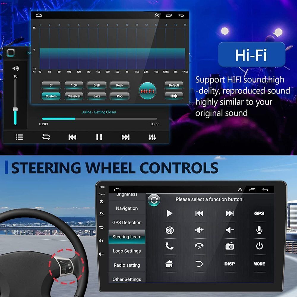 For 2012-2014 Toyota Camry Radio Car Apple Carplay Android GPS Navigation 2+32GB