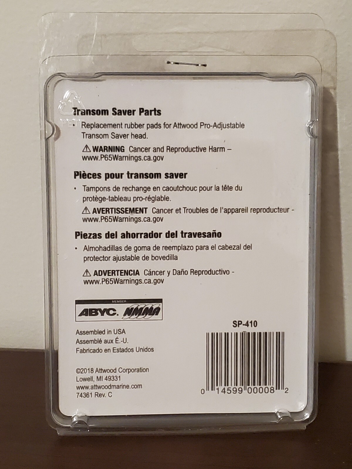 Attwood Transom Saver Parts SP-410 / Pro-Adjustable Head Rubber Pads Replacement