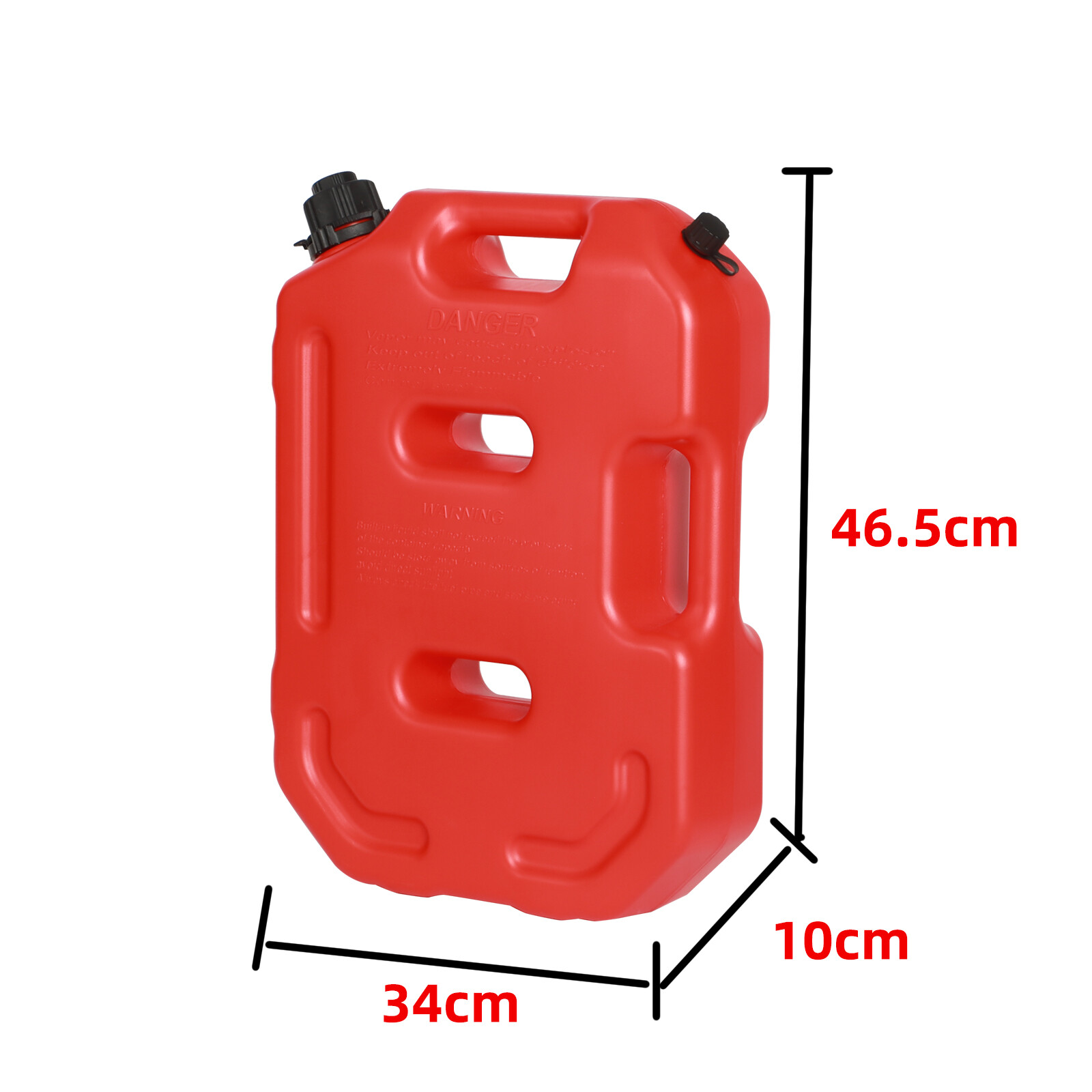 2x 2.6Gallon 10L Fuel Can Emergency Backup Gas Tank for ATV UTV Offroad 4WD