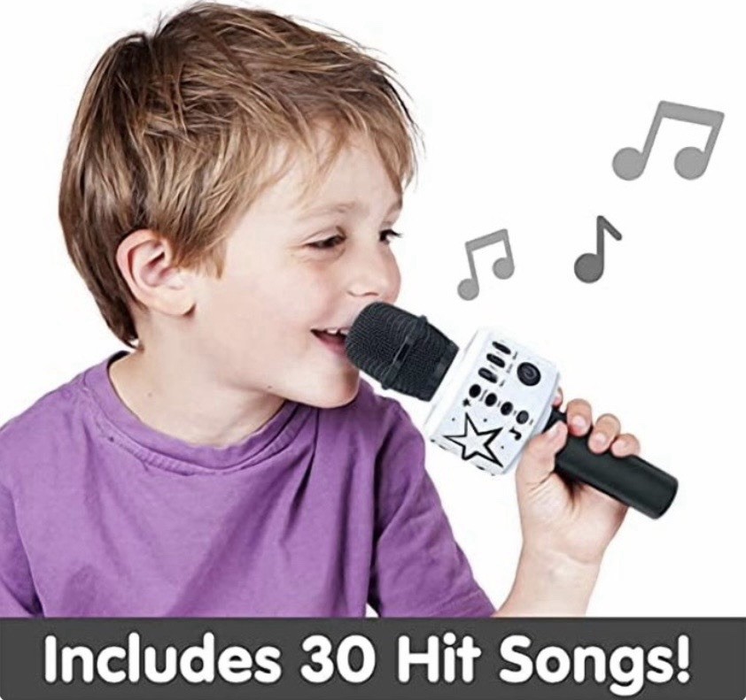 Motown Magic Mic Bluetooth Karaoke Microphone Includes 30 Famous Songs