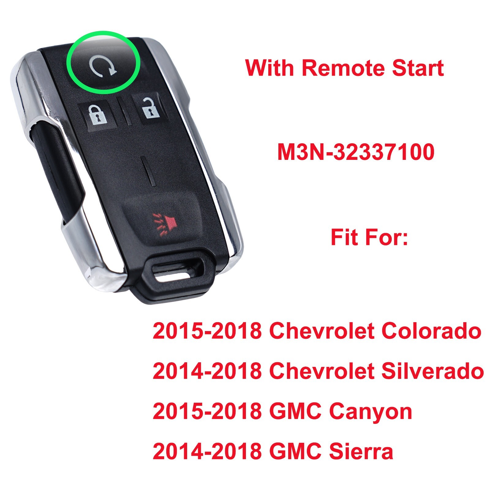 2 Remote Key Fob+1 Kit Tool For 2014 2015 2016 2017 2018 GMC Sierra 1500 2500