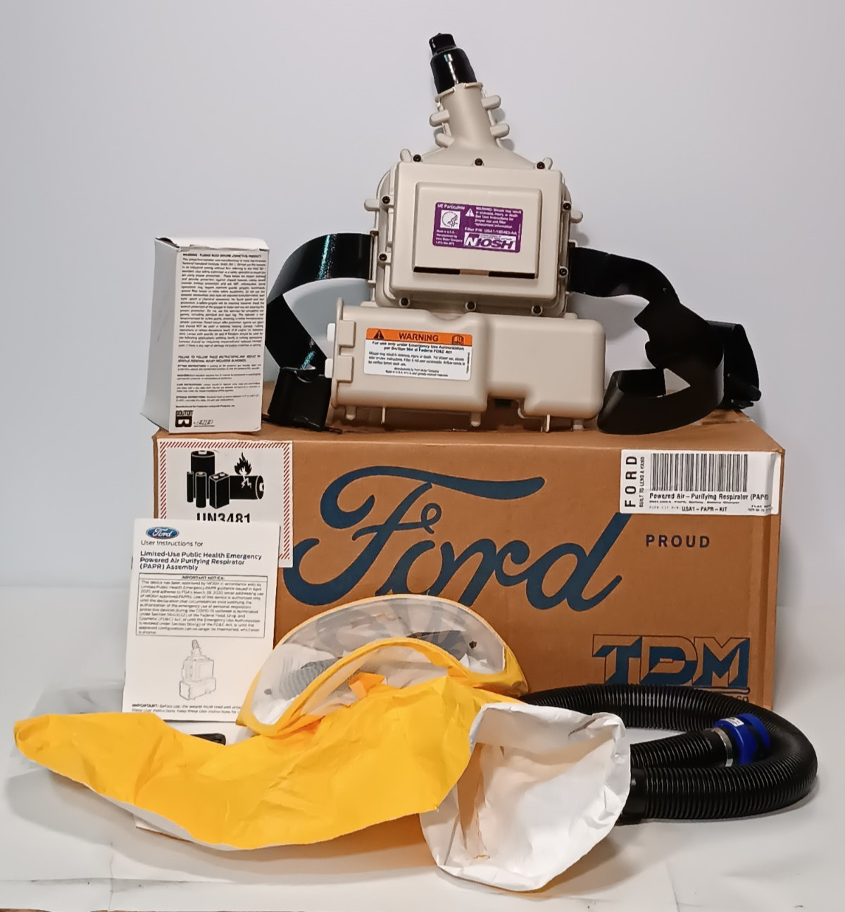 Ford Motor Co. USA1-PAPR-KIT PAPR, Battery, Battery Charger, Hood, NIOSH Filter