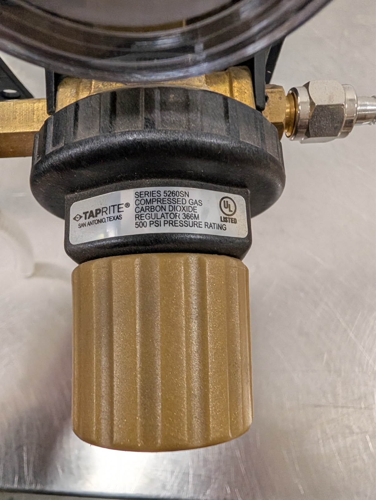 Taprite Dual Body CO2 Regulator - Two Gauge Two Outlet Series 5260SN 500psi [OFF