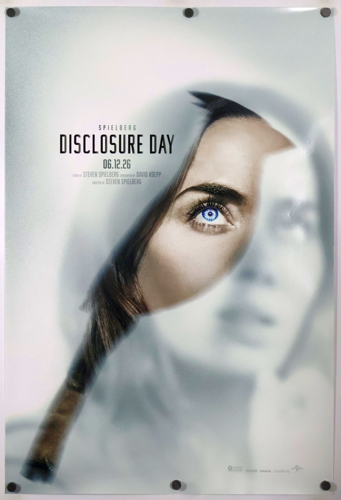 Disclosure Day - original DS movie poster D/S 27x40 2026 Spielberg Adv Set of 2