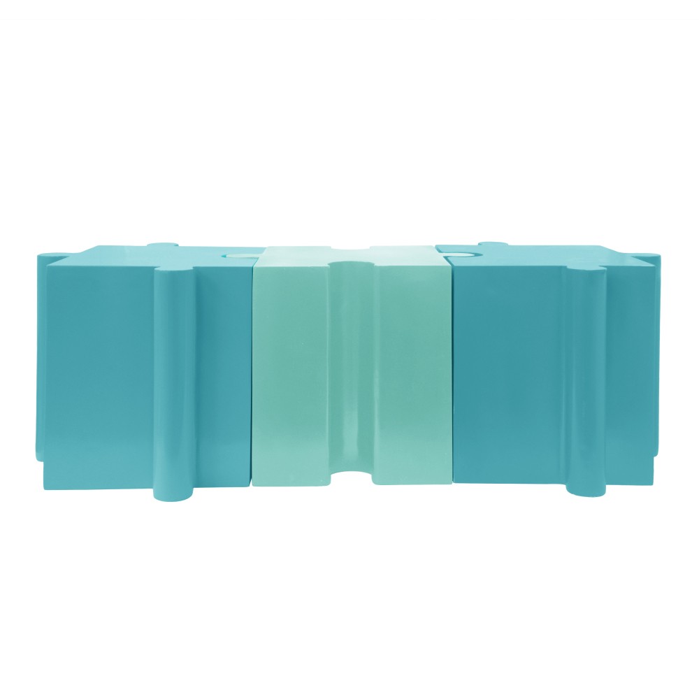 Modular Puzzle Side Table - Light Green, Indoor & Outdoor, Reconfigurable