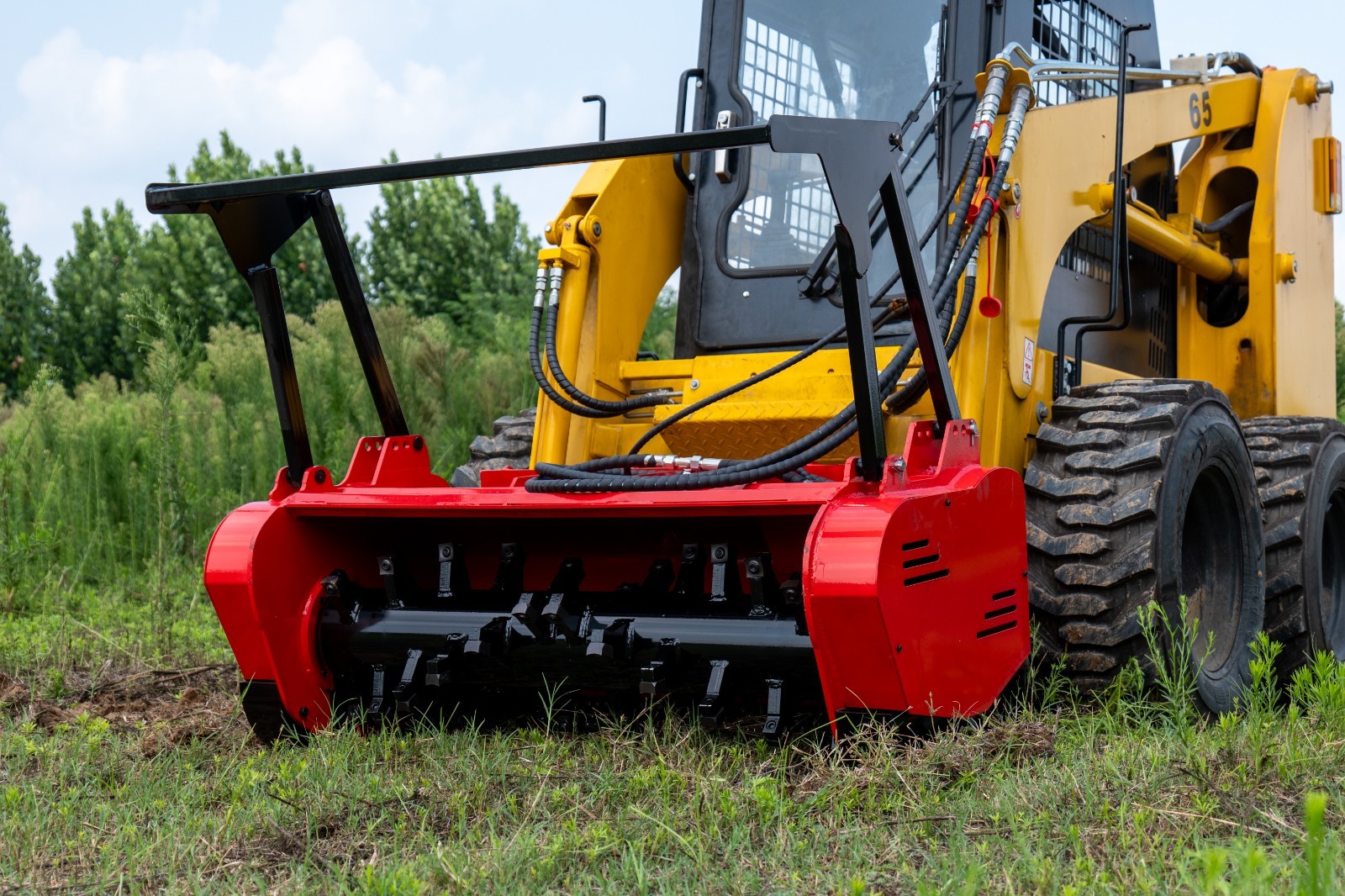 46" Forestry Mulcher Cutter for Bobcat Skid Steer Tree Removal Land Clearing