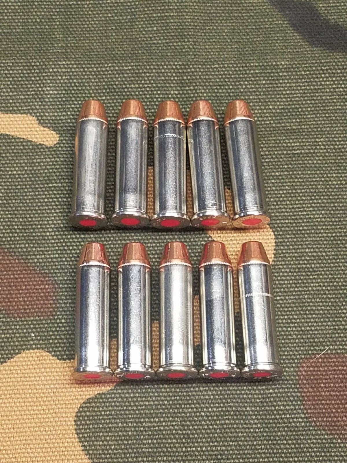 38 SPECIAL SNAP CAPS SET OF 10, NICKEL+RED, REAL 125gr WEIGHT!!!