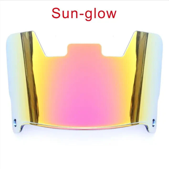 Full Size Football Helmet Visor With Under Armour Style Clips Youth & Adult