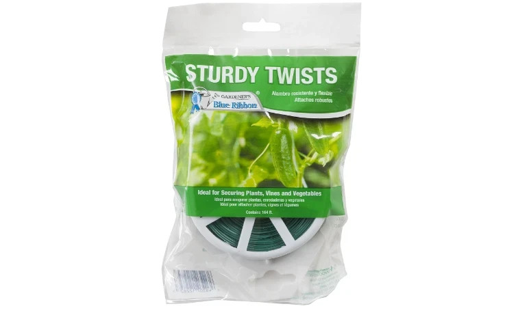 LOT of 2 Gardener's Blue Ribbon T009B STURDY TWISTS Roll 100 ft plant tie ribbon
